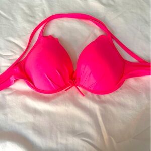 Vintage Victoria’s Secret Vibrant Pink halter bikini top